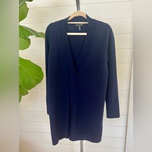 Eileen Fisher Navy Blue Tunic Sweater | Size Medium
